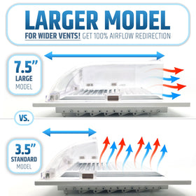 HMmagnets large vent deflector adjustable-width for versatile vent coverage
