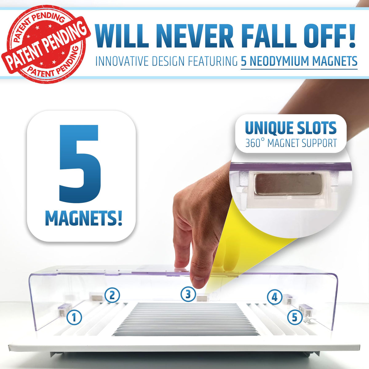 HMmagnets large vent deflector heat-resistant from -40°F to 266°F