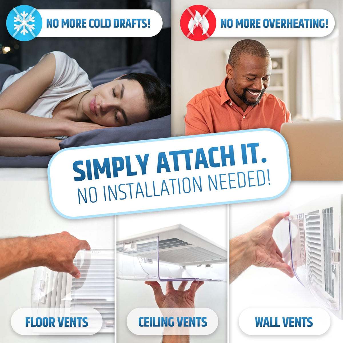 HMmagnets large vent deflector protects pets and plants from direct airflow