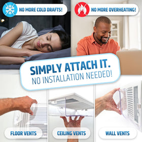HMmagnets large vent deflector protects pets and plants from direct airflow