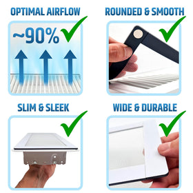 HMmagnets reusable vent screen kit maintains tidy vents over time.