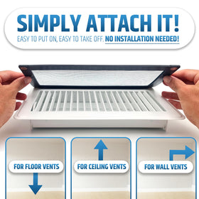 HMmagnets simple no-installation design makes vent screens reusable.