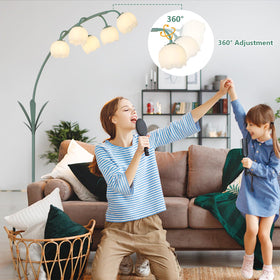 HMVPL 66-inch arc lamp height creates a dramatic focal point.