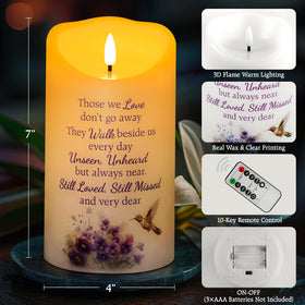 HN HAIINAA remote-control candle shown in use for flexible lighting and timing