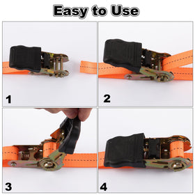 HNBun strap in bright orange visibility during loading