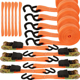 HNBun ratchet straps six-pack on a truck bed securing cargo