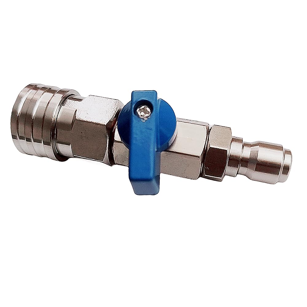HNOYGNU high-pressure ball valve with 4500 PSI rating and 3/8 inch quick-connect for fast setup.