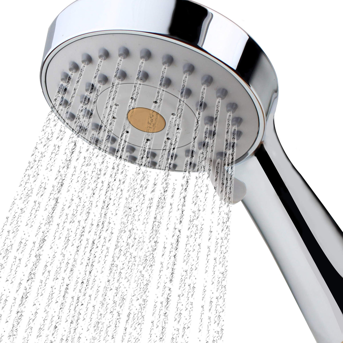 HO2ME high pressure shower head in chrome finish delivers a strong, refreshing spray