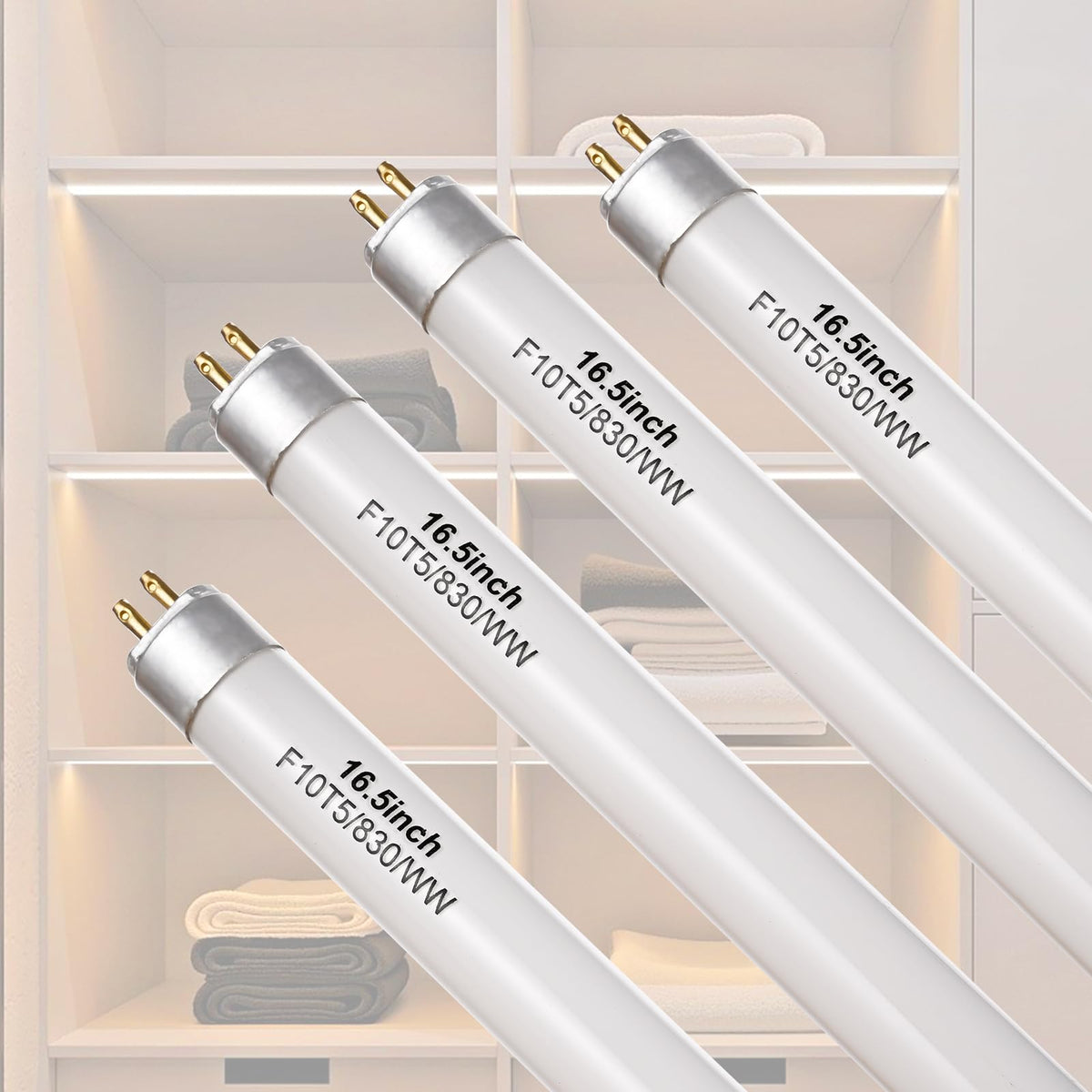 HoazHoald F10T5-830/L bulb front view for cabinet lighting