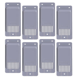 HoazHoald shipping container air vent kit grey, durable ABS for cross flow ventilation.
