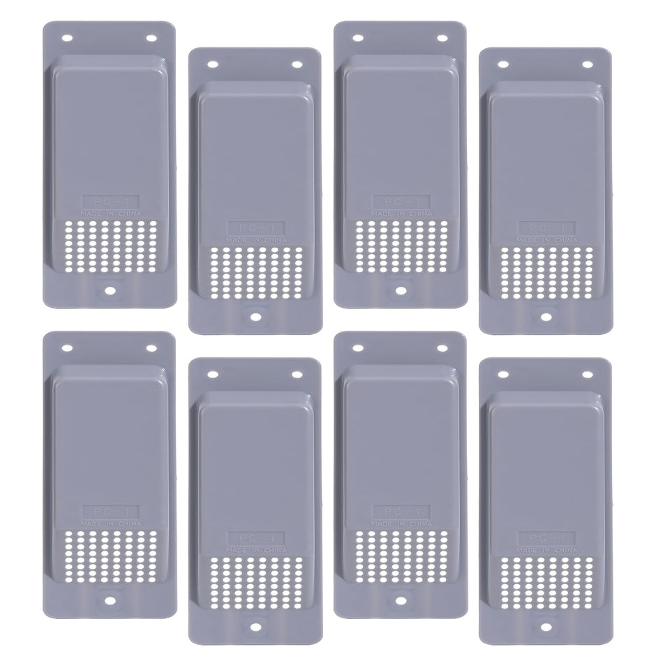 HoazHoald shipping container air vent kit grey, durable ABS for cross flow ventilation.