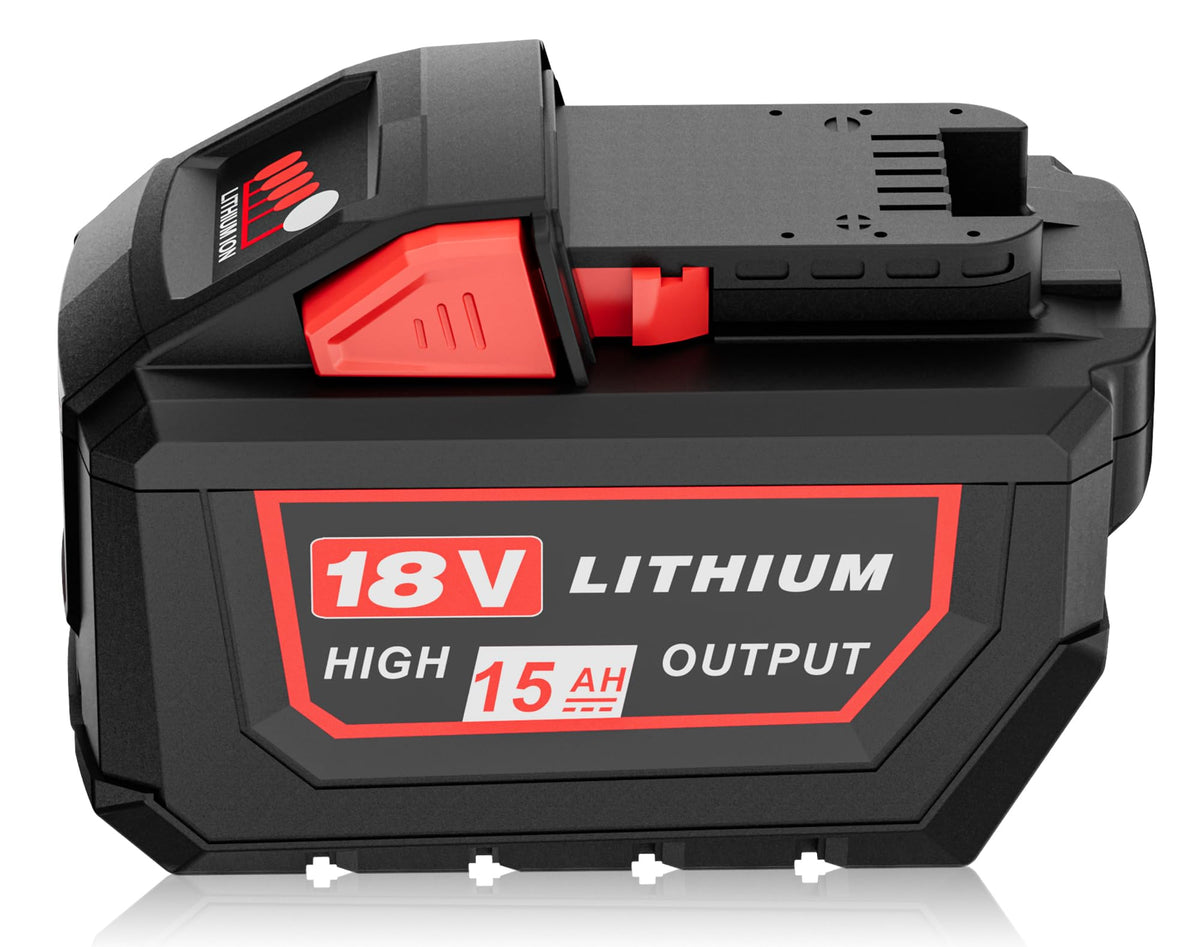 HOCHSTERN 18V 15Ah battery front view for Milwaukee M18.