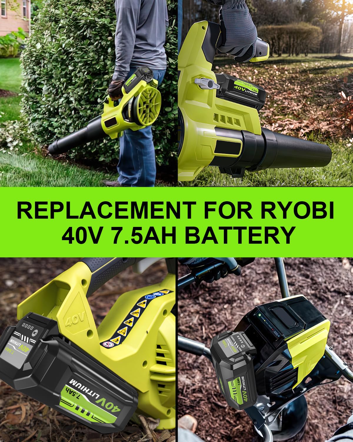 HOCHSTERN 2Pack supports outdoor tasks like mowing and drilling
