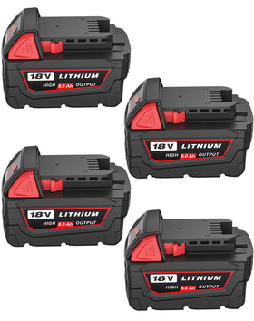 HOCHSTERN M-18 8.0Ah battery pack front view for longer runtime.