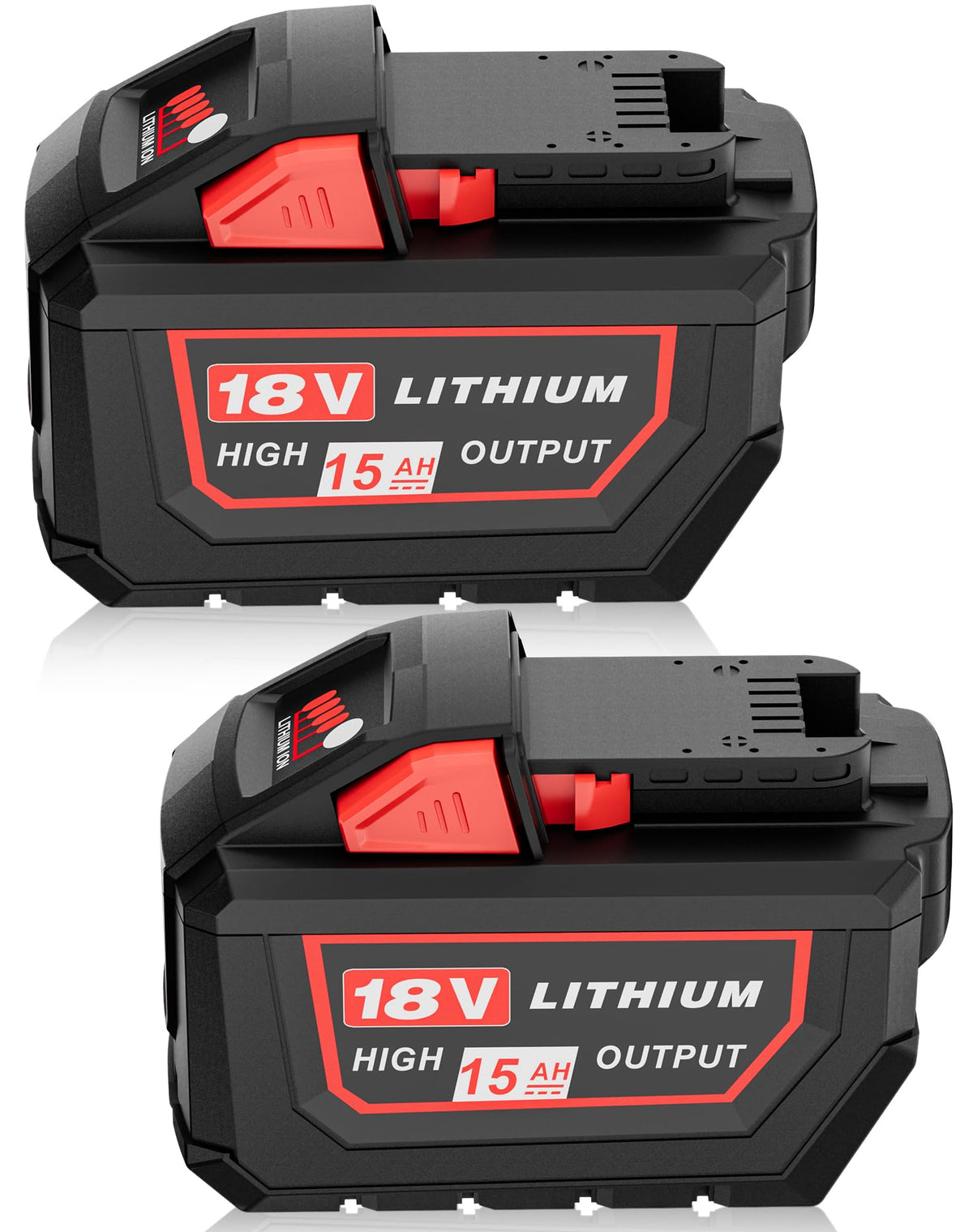 HOCHSTERN Milwaukee 18V 15Ah battery front view showing high capacity