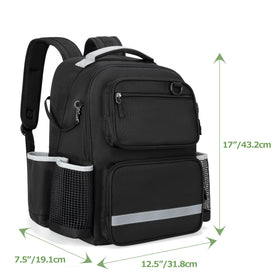 HODRANT cleaning backpack multiple pockets optimize tool organization for cleaners and technicians.