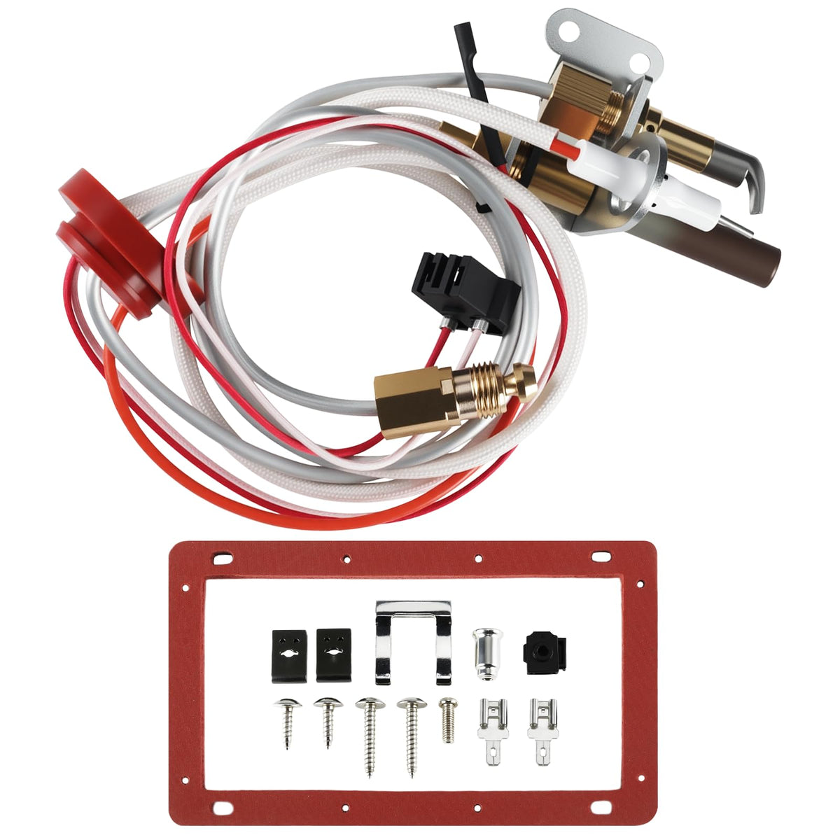 Hoeine pilot assembly ignition kit shown with components for reliable gas ignition