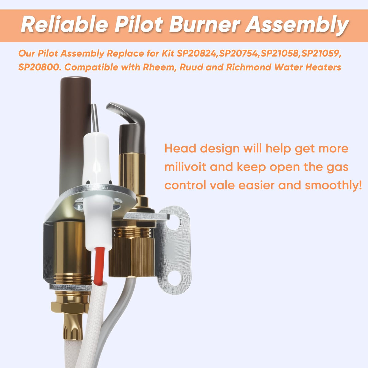 Hoeine thermopile unit aiding stable millivolt output for consistent valve activation