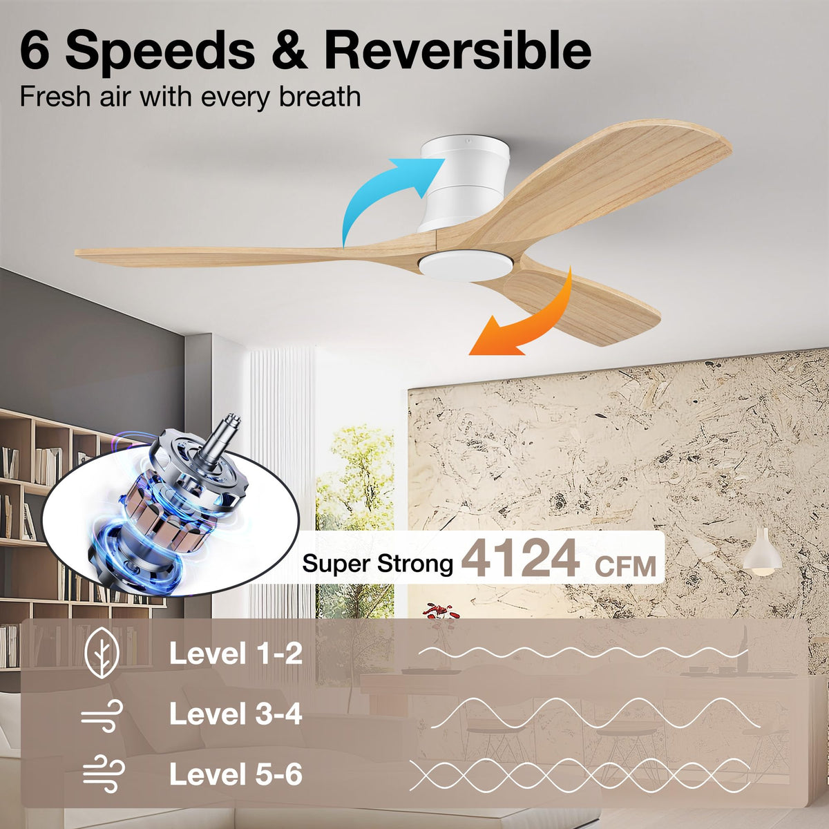 Hoenofly 52in dimmable LED lights for mood and task lighting