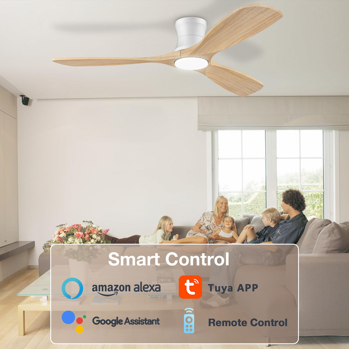 Hoenofly quiet DC motor delivers near-silent airflow for bedrooms