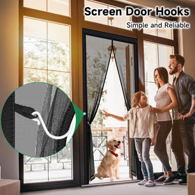 HOFUDON 35x82 inch screen fits 32x80 inch doorways as a replacement