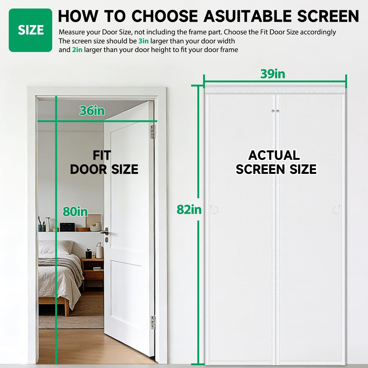 HOFUDON heavy-duty fiberglass mesh screen shows strong, tear-resistant fabric