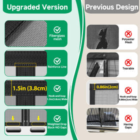 HOFUDON hook-and-loop frame enables stable installation and easy removal
