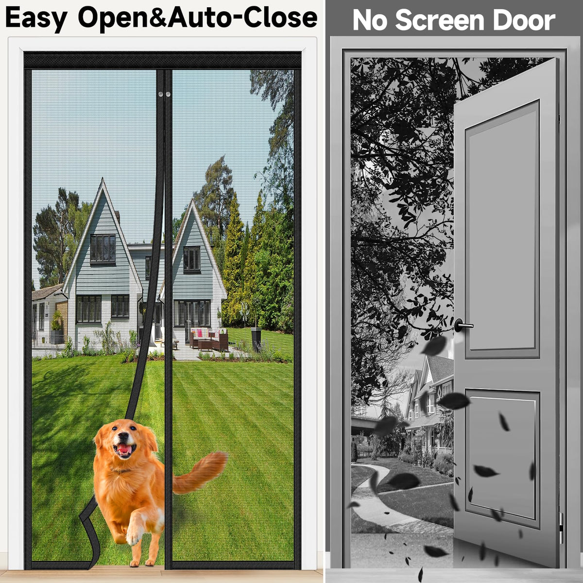 HOFUDON pet-friendly design supports hands-free access while keeping insects outside.