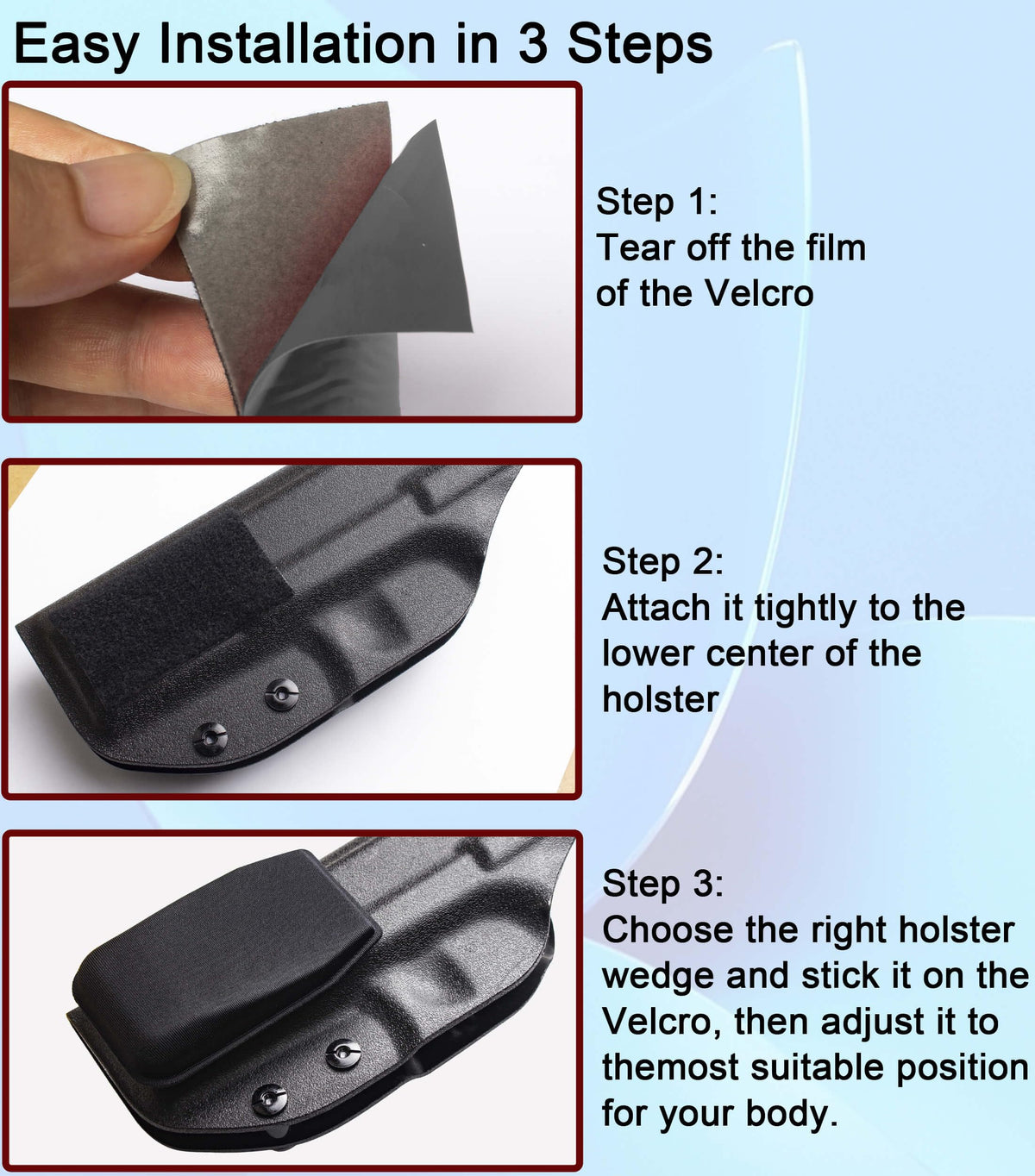 HOGIKUO wedge pad with adhesive keeps placement secure during daily activities