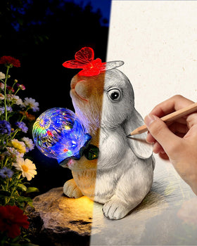 Hogni bunny porch decor suits balconies, patios, and flower beds