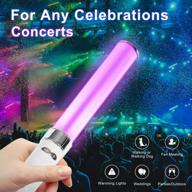 HOHUIGO glow stick with two modes for steady or dynamic lighting at events
