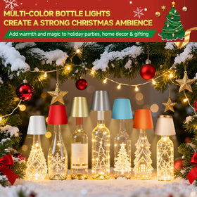 Hoide bottle lamp three-tone dimming in warm natural and cool light