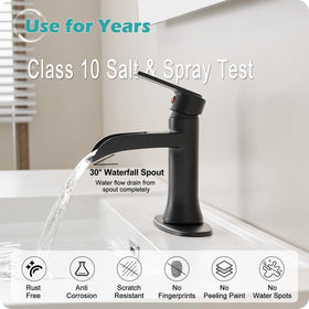 HOIGY pop-up drain with overflow reduces clogs and simplifies cleaning.