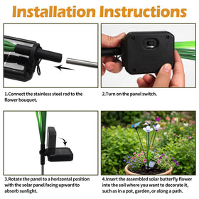 Hoikwo stake with solar panel for wire-free outdoor lighting
