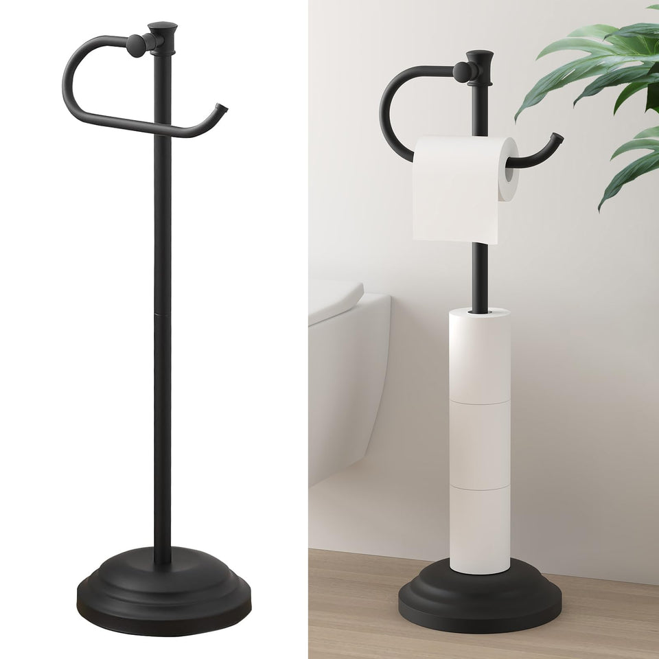 Hoimpro 25-inch toilet paper holder base with a sturdy stabilizing foundation.