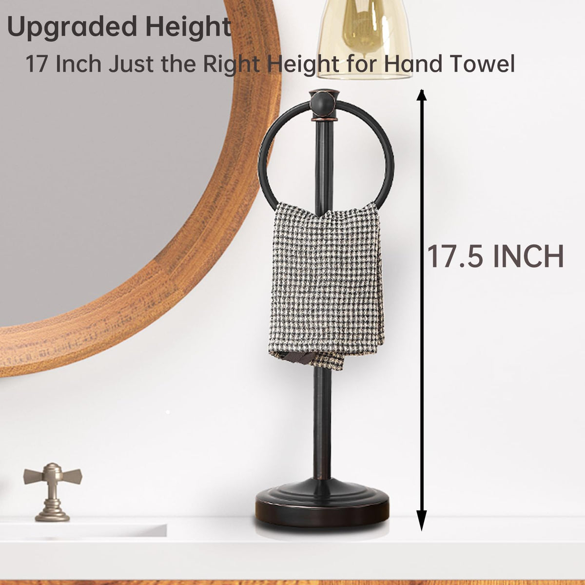 Hoimpro base diameter 5.5 inches provides stable balance on countertops.