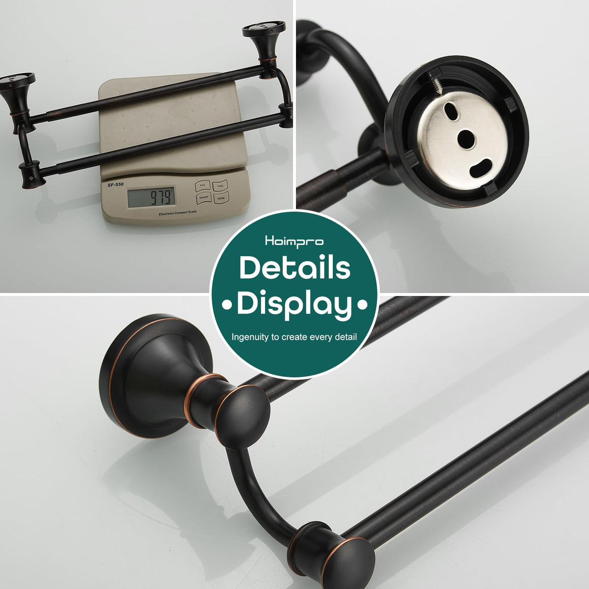 Hoimpro modern bathroom accessory complements contemporary or traditional decor.