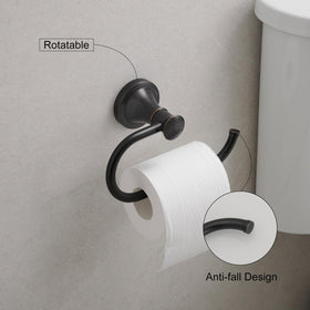 Hoimpro oil rubbed bronze double bathroom set complements cohesive décor.