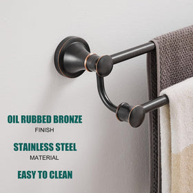 Hoimpro oil rubbed bronze finish resists scratches and adds warm elegance.