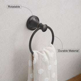 Hoimpro oil rubbed bronze wall mount hardware keeps fixtures secure.