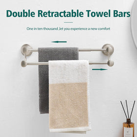 Hoimpro dual-towel design supports multiple towels