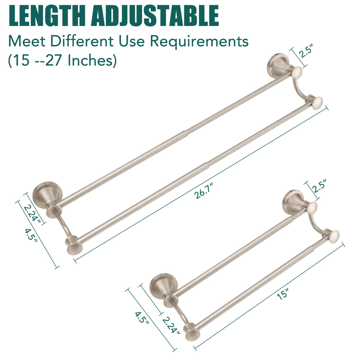 Hoimpro staggered poles provide easy access and fast drying