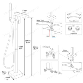 Hoimpro 2-in-1 shower mode simplifies cleaning and pet baths