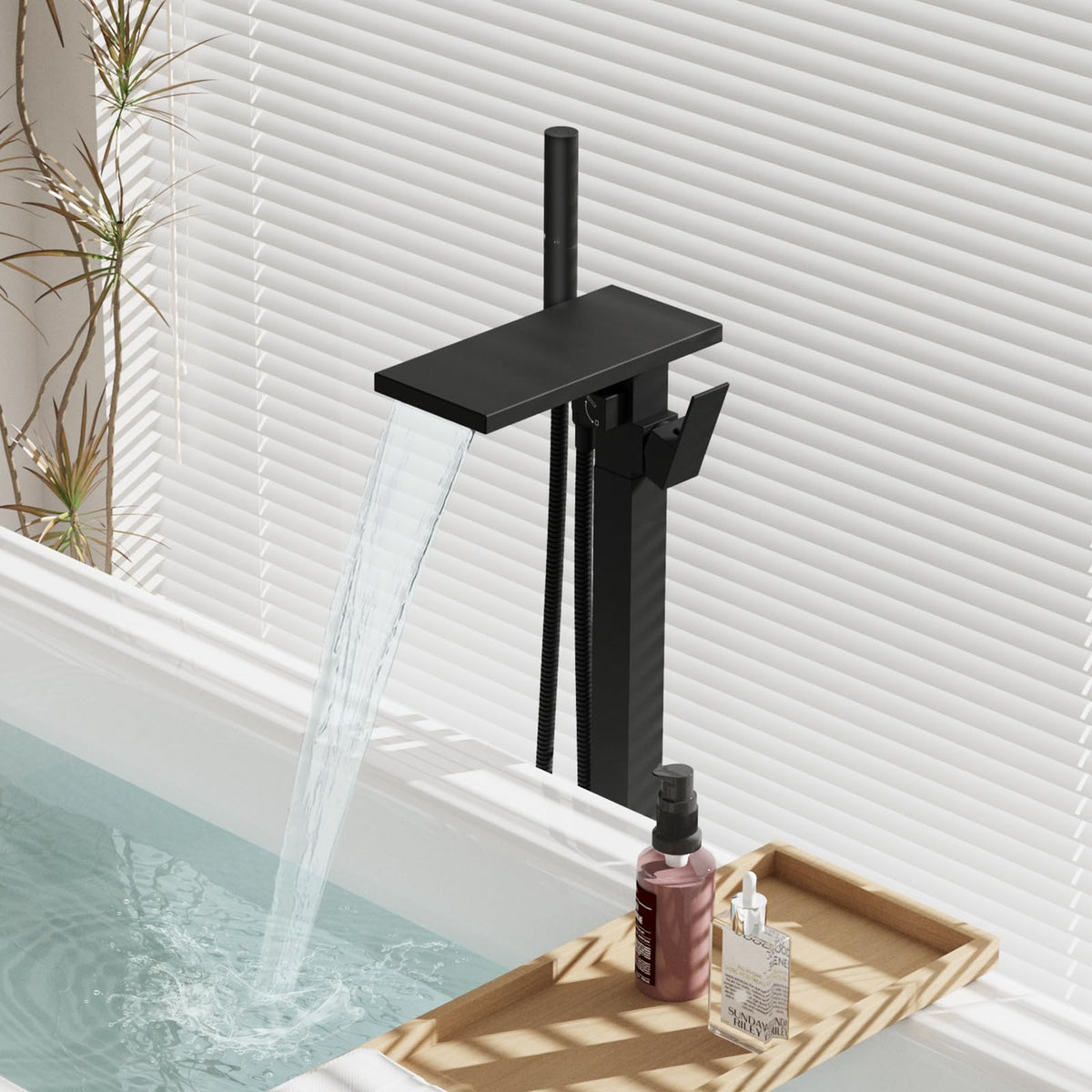 Hoimpro freestanding base and mount for modern bathroom
