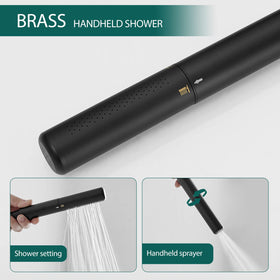 Hoimpro 2-in-1 handheld shower wand for versatile use