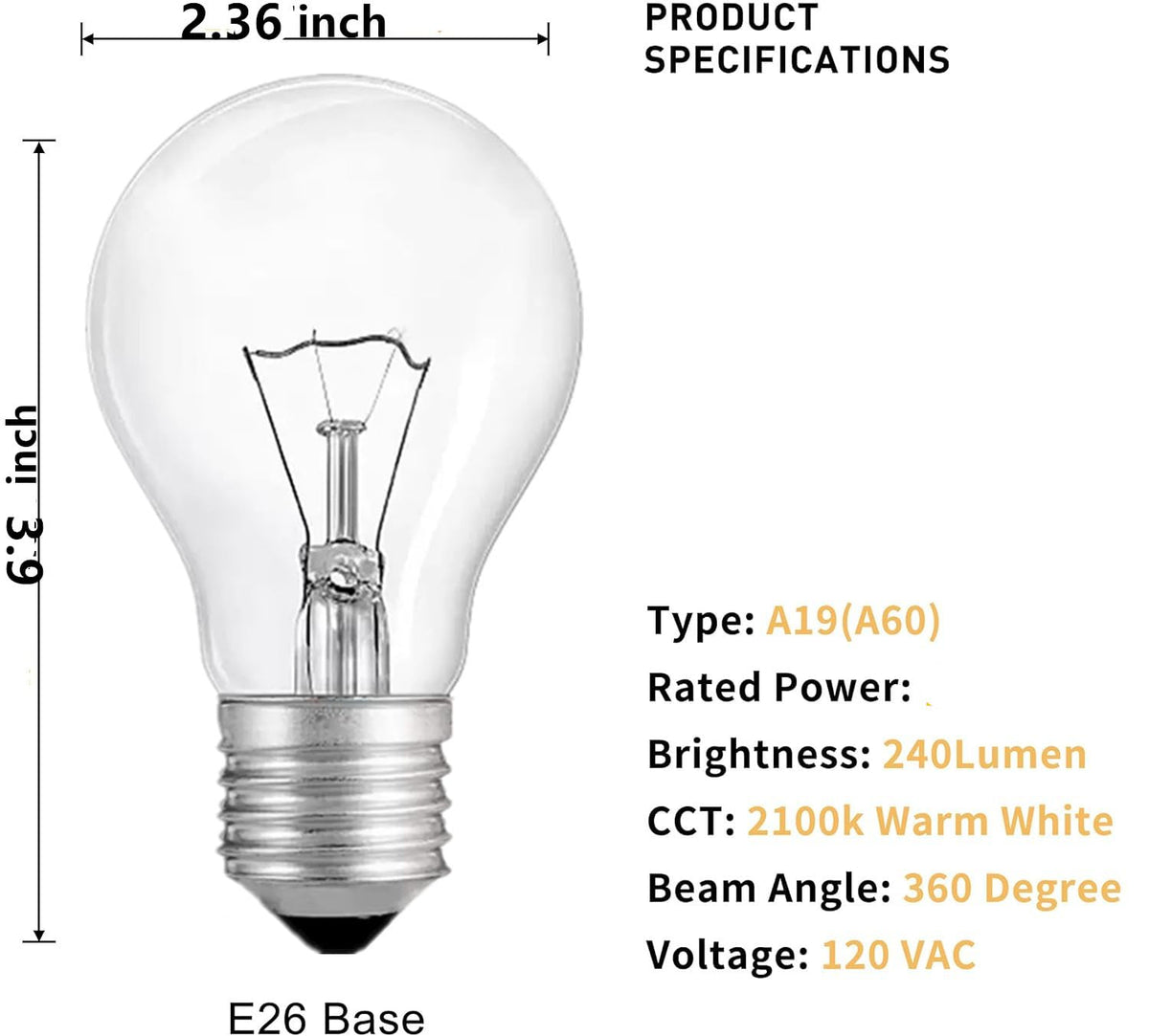 Hoimuv amber A19 vintage light bulb adding retro charm to living spaces