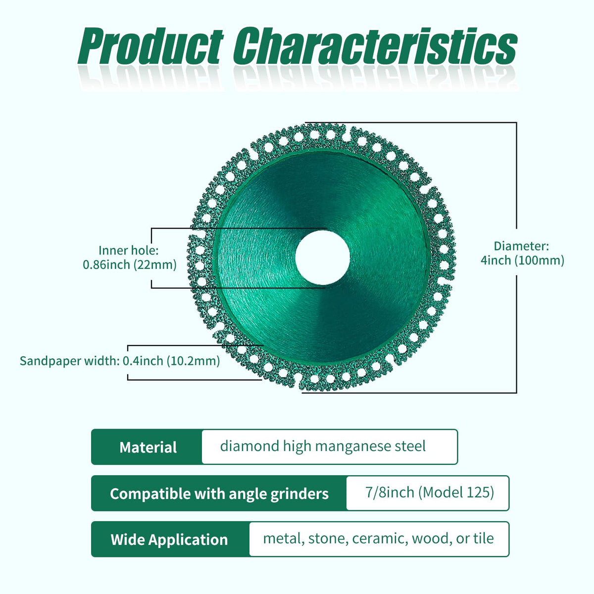 Hoiuter Indestructible Disc 2.0 100mm diameter with 22mm bore for broad compatibility.