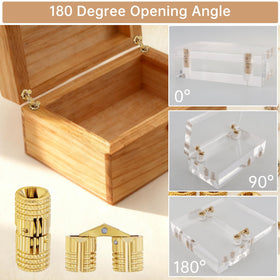 8 mm drill bit and screws included in the HOJLKLD hinge kit