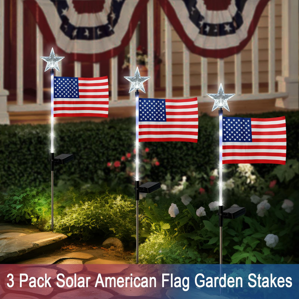 Hokfirm easy-installation yard lights stake quickly without wiring