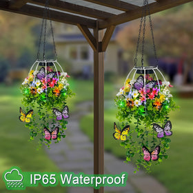 Hokfirm garden lantern waterproof all-season design for outdoor decor.